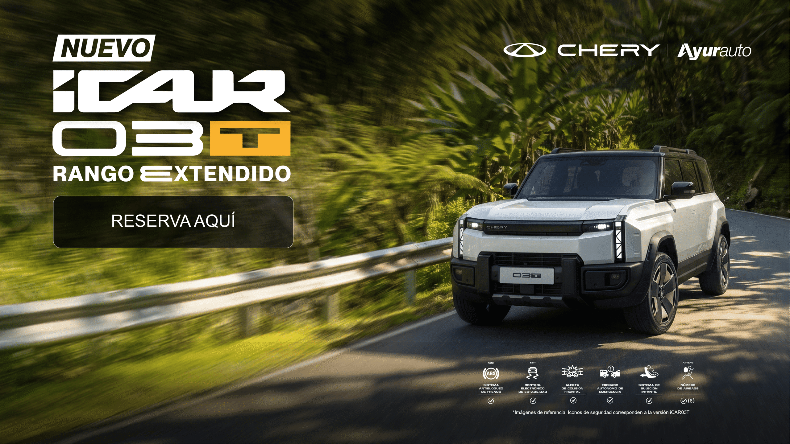Nuevo Chery iCAR 03T Rango Extendido — Reserva aquí