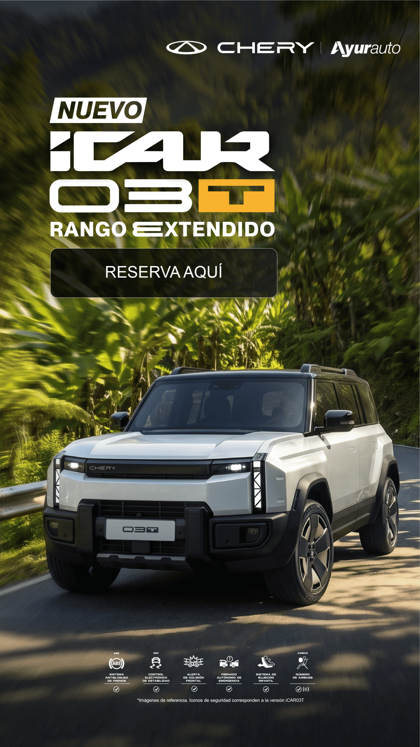 Nuevo Chery iCAR 03T Rango Extendido — Reserva aquí